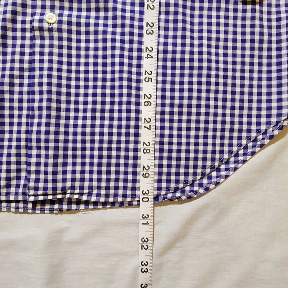Lauren Ralph Lauren Men's 15 1/2 32/33 Checkered Long Sleeve Shirt - Picture 8 of 10